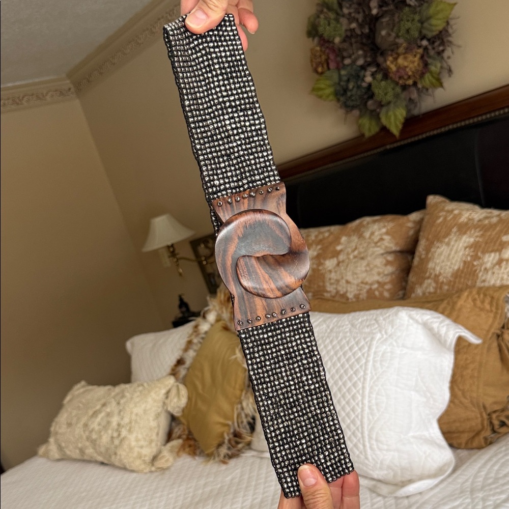 Elegant Brown/black  beaded Belt